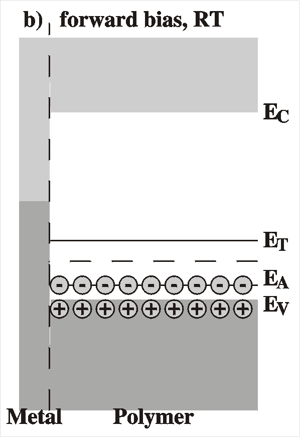 Band diagram at forward bias