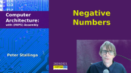 Negative Numbers