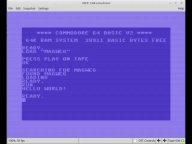 C=64 emulator on
Linux C=64 emulator on Linux